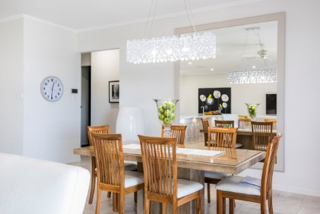 Overview estate modern apartment